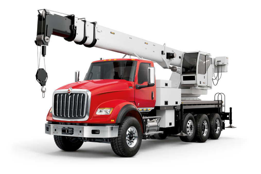 International Trucks HX with crane