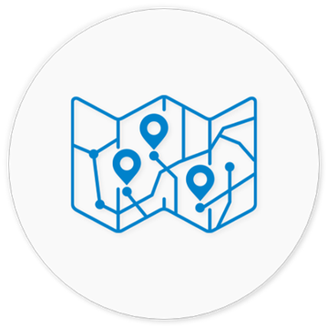 Consulting map icon