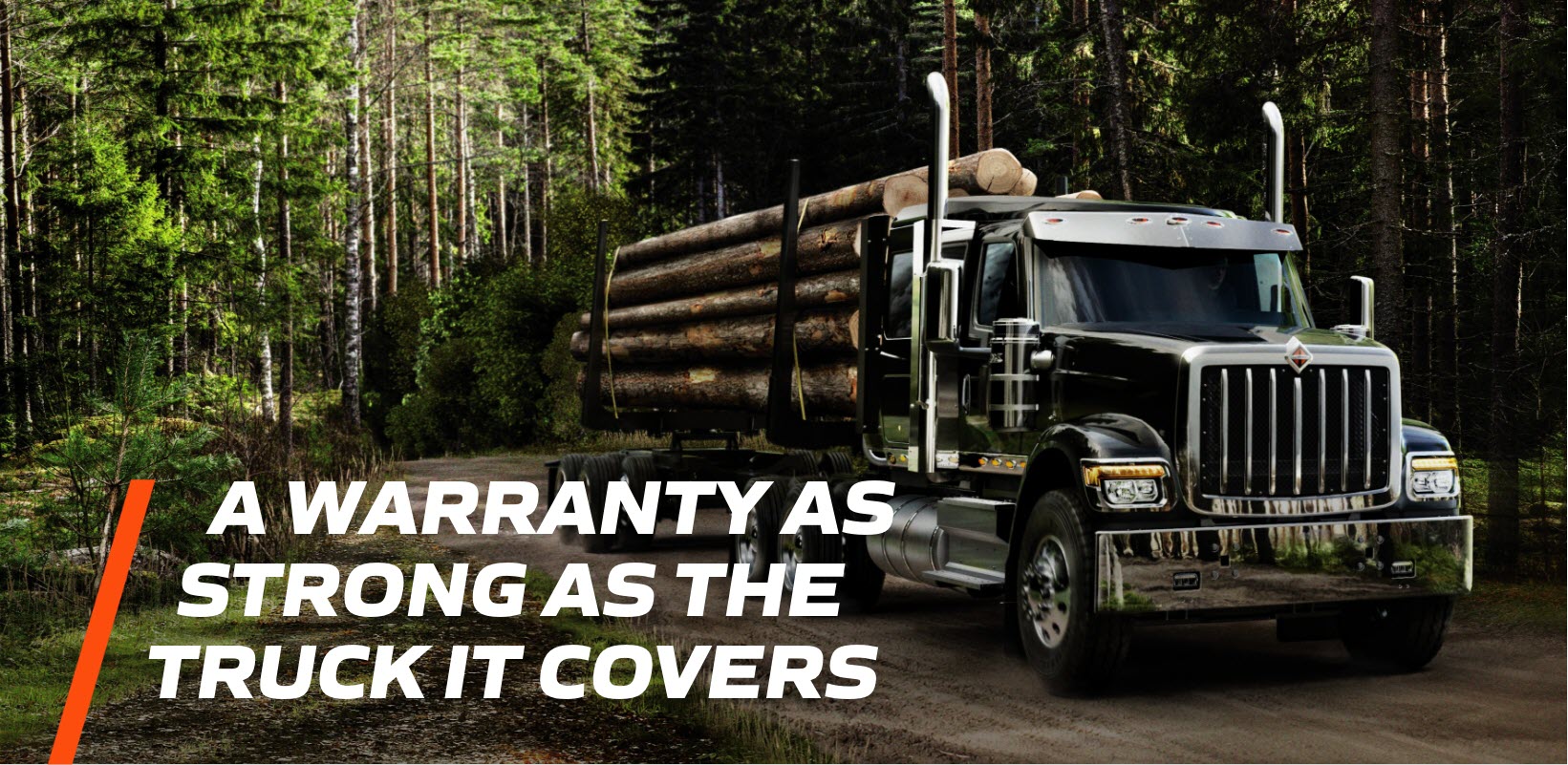 HX Series Logging Truck Text A Warranty As Strong As The Truck It Covers