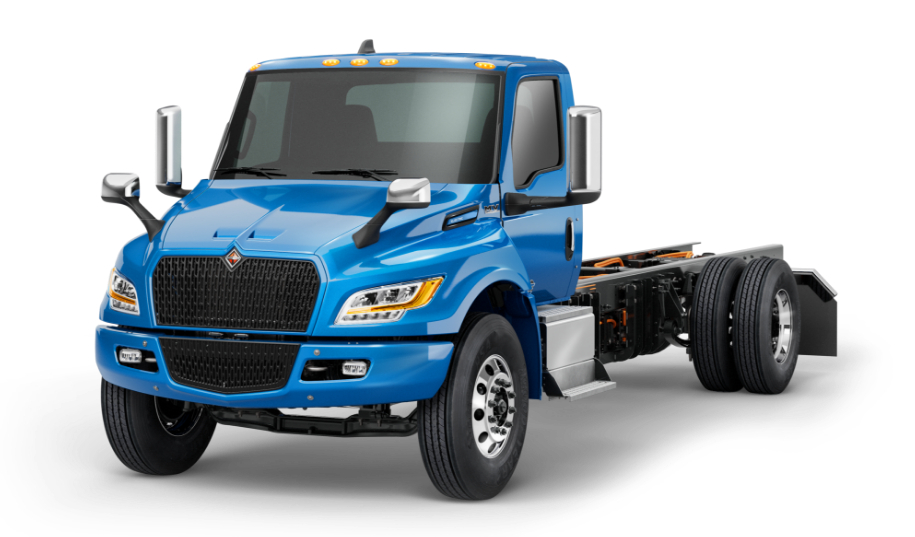 Blue International Truck