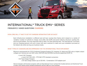 International Truck charging FAQ's
