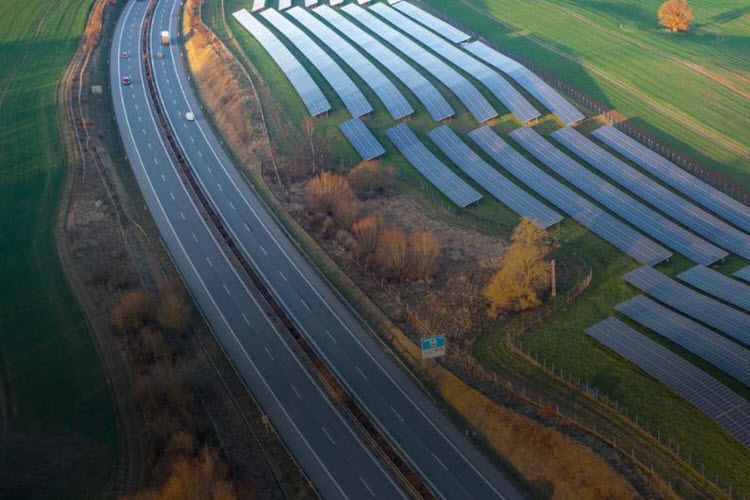 Solar Panels on Highway